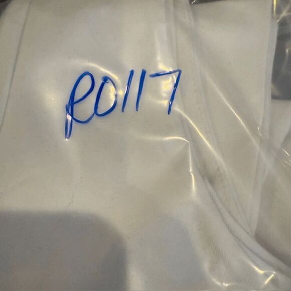 UNIF Slater Garter Clip Top Long Sleeve Scoop Neck White Stretch Size Medium - Picture 11 of 11